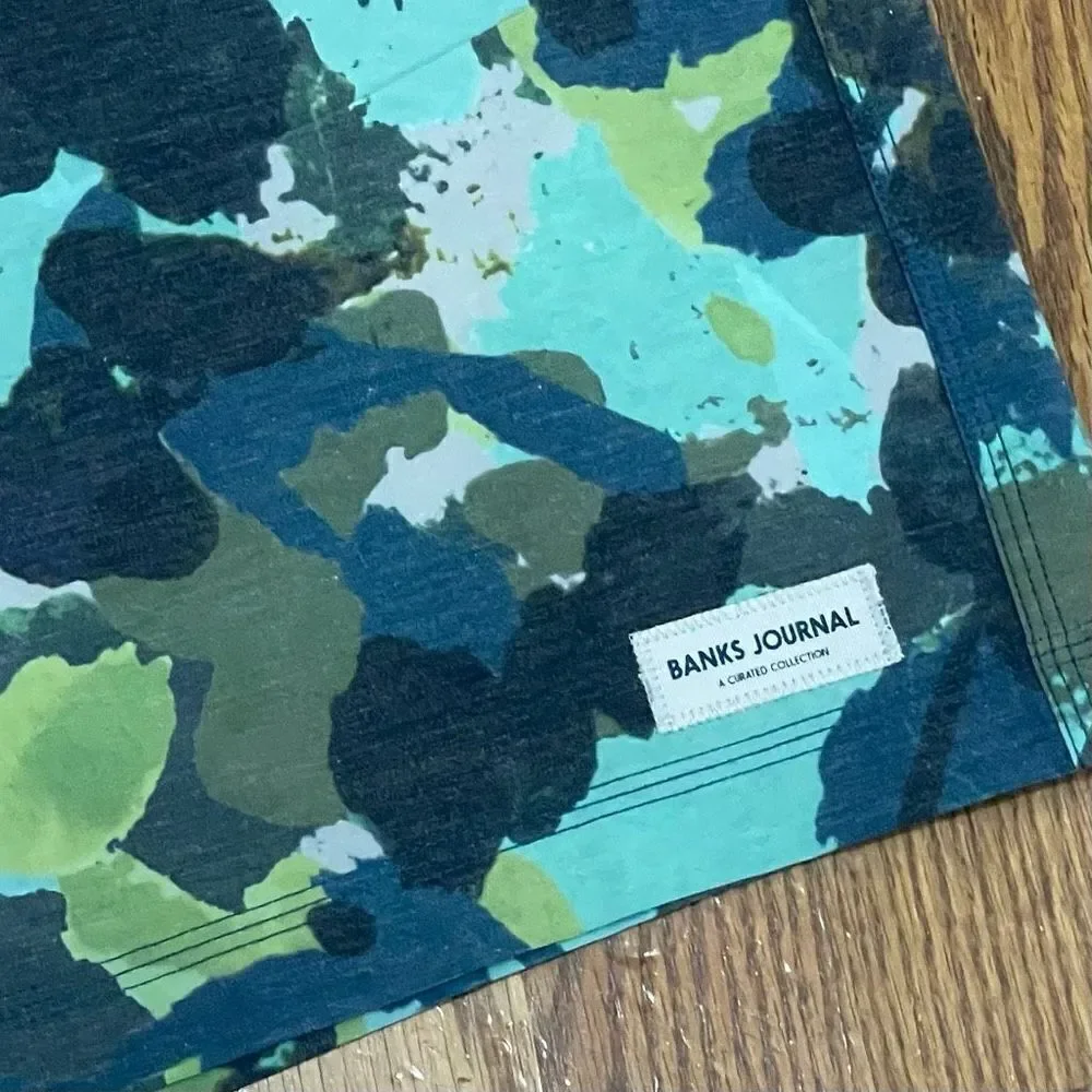 Banks Journal Camouflage Board Shorts. Size 34.